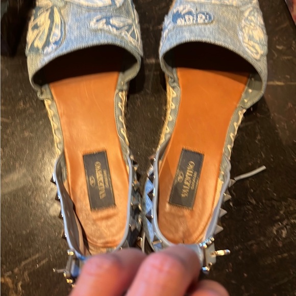 Authentic Valentino Garavani Denim Butterfly Espadrille - Picture 11 of 12